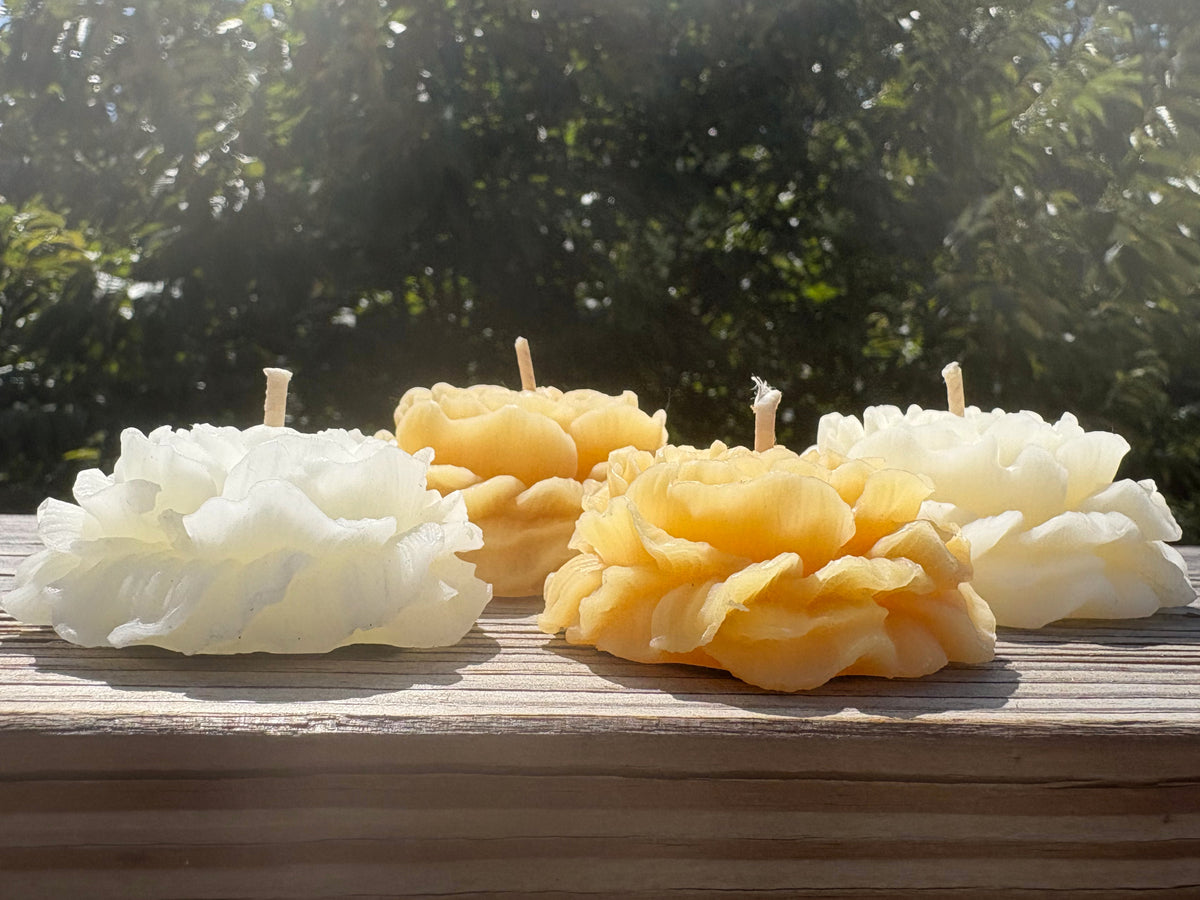 Flower Beeswax Candle